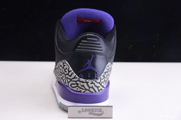 MaikeSneakers 3 Court CT8532-050 Jordan Retro Purple Air Black 0808